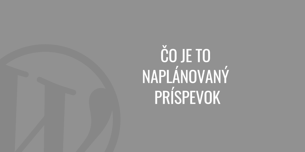 Что такое запланированный пост